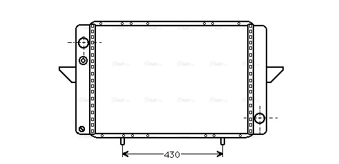 Radiator, engine cooling (RT2107)