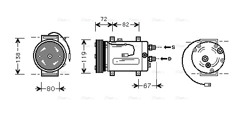 Compressor, air conditioning (AIAK177)