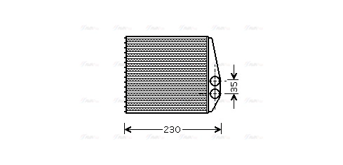Heat Exchanger, interior heating (OLA6355)