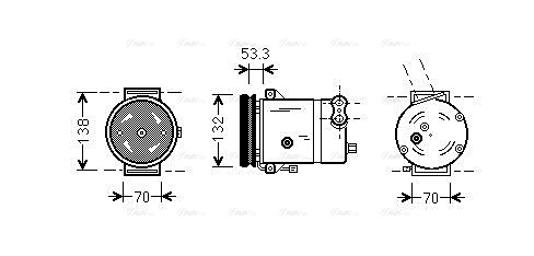 Compressor, air conditioning (DWAK018)