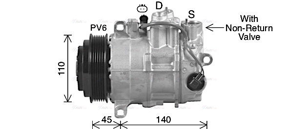 Compressor, air conditioning (MSK754)