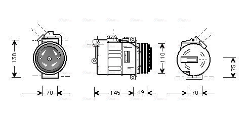 Compressor, air conditioning (BWAK237)