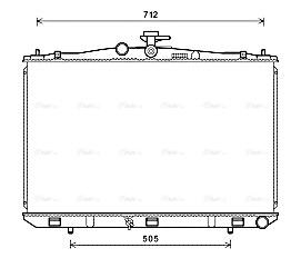 Radiator, engine cooling (TOA2670)