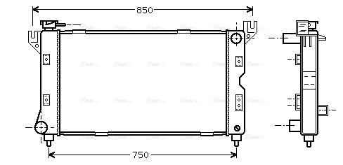 Radiator, engine cooling (CR2085)