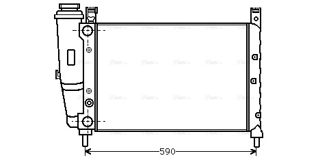 Radiator, engine cooling (FTA2122)