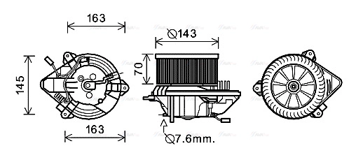 Interior Blower (CN8508)