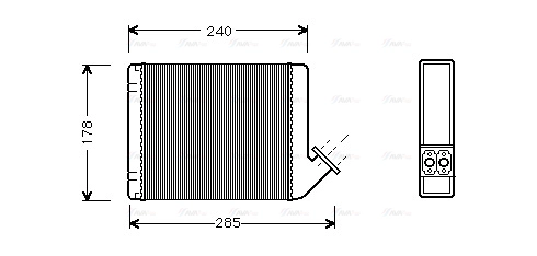 Heat Exchanger, interior heating (CN6031)