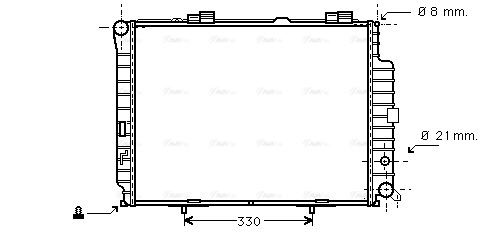 Radiator, engine cooling (MSA2231)
