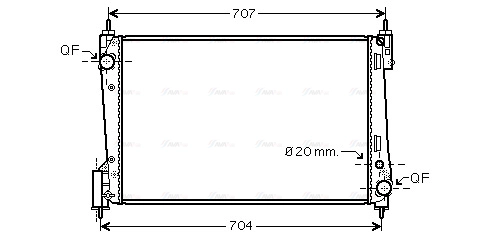 Radiator, engine cooling (FTA2311)