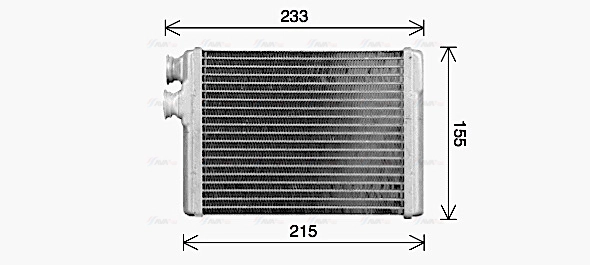 Heat Exchanger, interior heating (PE6429)