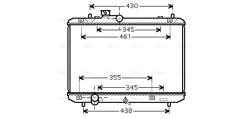 Radiator, engine cooling (SZA2083)