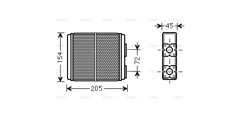 Heat Exchanger, interior heating (OL6403)