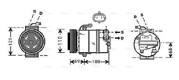 Compressor, air conditioning (OLAK317)