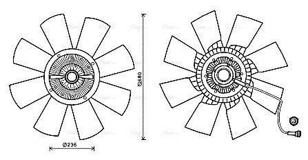 Clutch, radiator fan (VLF067)