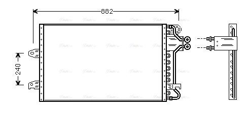 Condenser, air conditioning (VN5140)