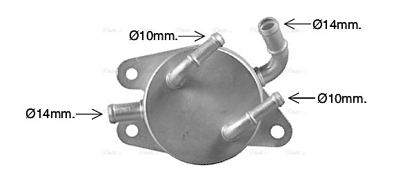 Oil Cooler, engine oil (TO3771)