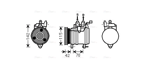 Compressor, air conditioning (HYK201)