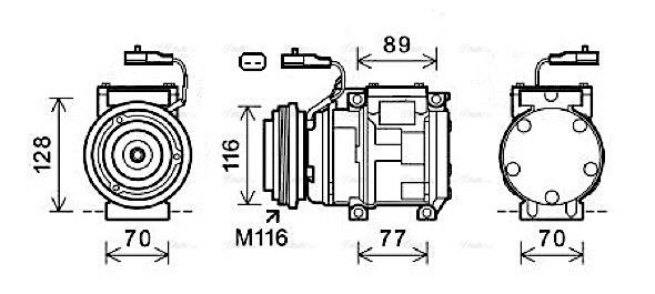 Compressor, air conditioning (JEAK056)