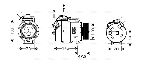 Compressor, air conditioning (BWK331)