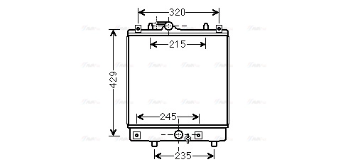 Radiator, engine cooling (OLA2542)