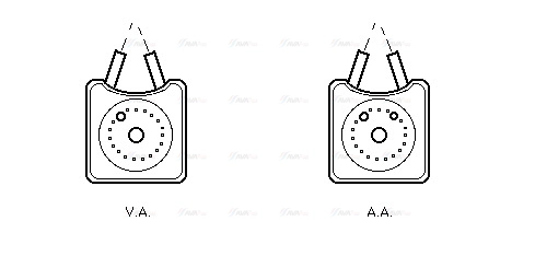 Oil Cooler, engine oil (VN3147)