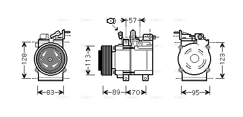 Compressor, air conditioning (KAK137)