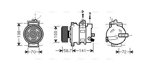 Compressor, air conditioning (AIAK279)