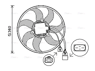 Fan, engine cooling (VN7537)