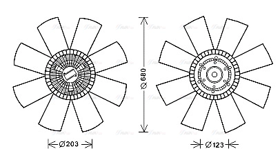 Clutch, radiator fan (SCF037)