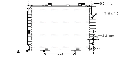 Radiator, engine cooling (MSA2214)