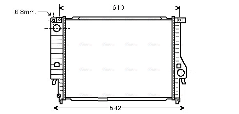 Radiator, engine cooling (BW2132)