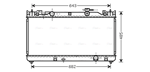 Radiator, engine cooling (TO2341)