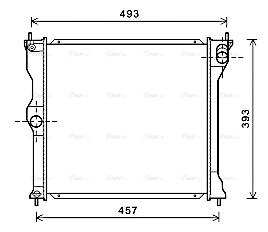 Radiator, engine cooling (MT2243)