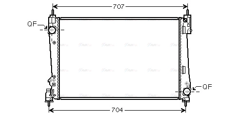 Radiator, engine cooling (FTA2454)