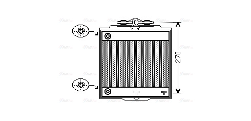 Radiator, engine cooling (BW2366)