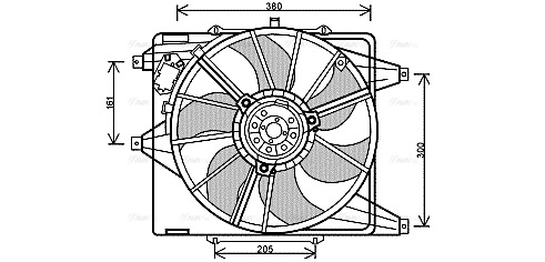 Fan, engine cooling (RT7541)