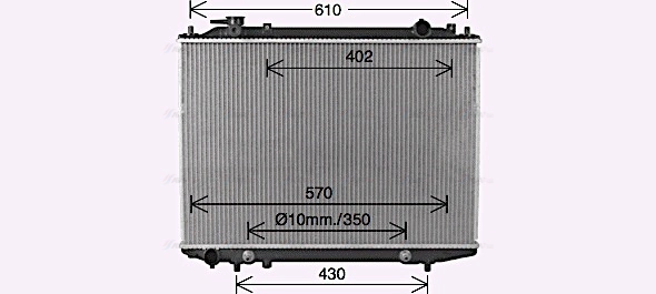 Radiator, engine cooling (FD2664)