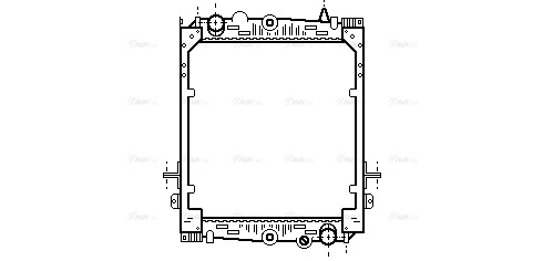 Radiator, engine cooling (DF2052)