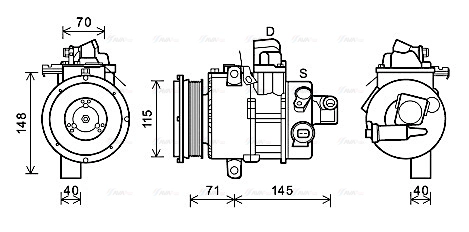 Compressor, air conditioning (TOK725)