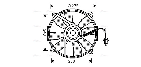 Fan, engine cooling (MS7521)