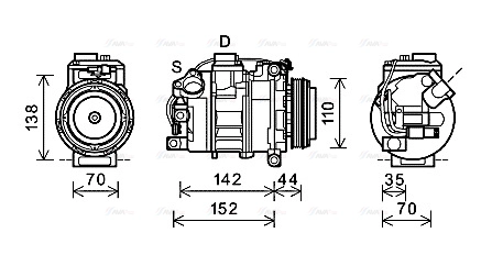Compressor, air conditioning (BWK423)