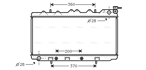 Radiator, engine cooling (DN2117)