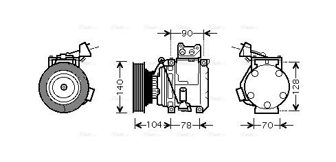 Compressor, air conditioning (TOK438)