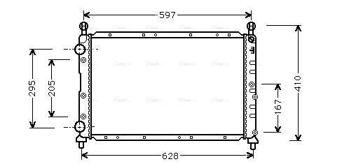 Radiator, engine cooling (AL2020)