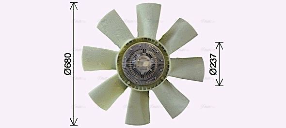 Clutch, radiator fan (VLF110)