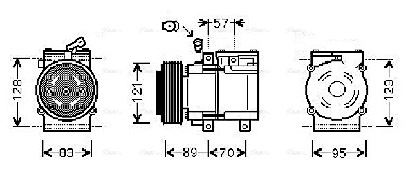 Compressor, air conditioning (KAAK205)