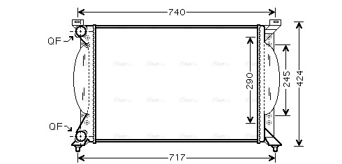 Radiator, engine cooling (AI2201)