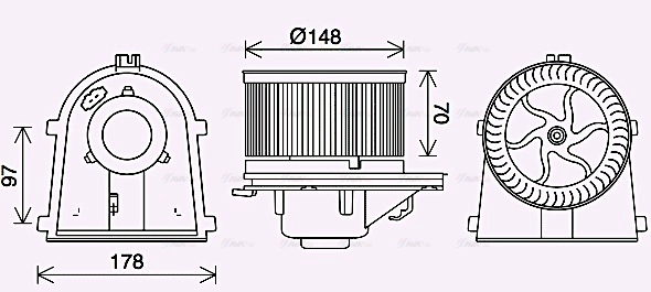 Interior Blower (VN8408)