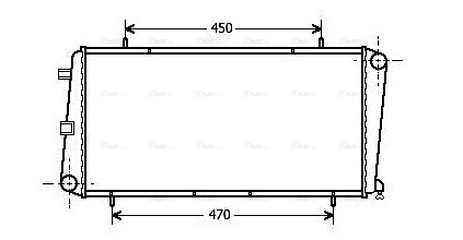 Radiator, engine cooling (AU2122)