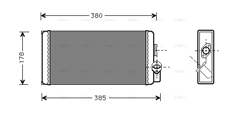 Heat Exchanger, interior heating (MS6188)
